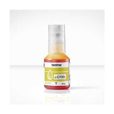 Brother oryginalny ink / tusz BTD100Y, yellow, 5000s, 48.8ml