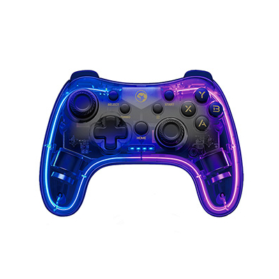 Gamepad Marvo GHOST 40, bezprzewodowy, 17przycisk, wielokierunkowy, przezroczysty