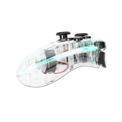 Gamepad Marvo GHOST 40, bezprzewodowy, 17przycisk, wielokierunkowy, przezroczysty