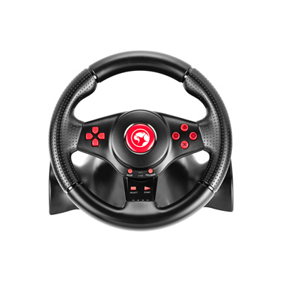 Kierownica Marvo GT-903, kierownica z pedałami i dźwignią zmiany biegów, 16przycisk, USB, czarny