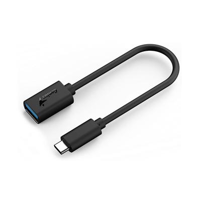Genius USB redukcja, (3.0), USB C (M) - USB A F, czarna, USB 3.0, do 5Gbps