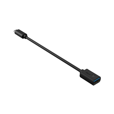 Genius USB redukcja, (3.0), USB C (M) - USB A F, czarna, USB 3.0, do 5Gbps
