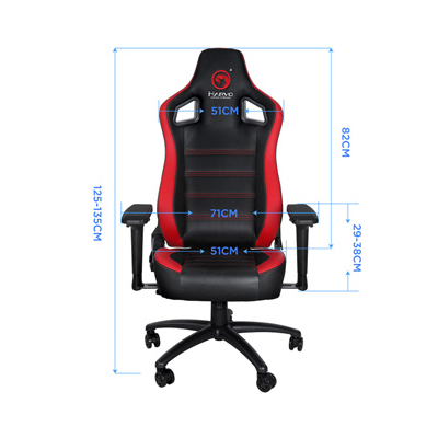 Dla gracza fotel Marvo CH-118, czarno-czerwona