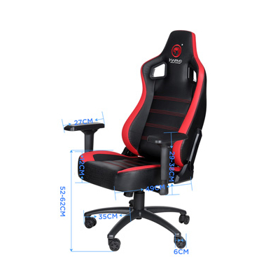 Dla gracza fotel Marvo CH-118, czarno-czerwona