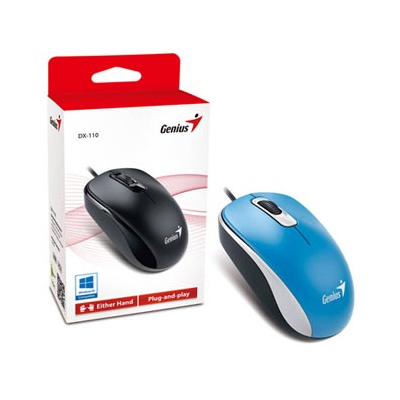 Genius DX-110 Mysz przewodowa, niebieska, 1000DPI