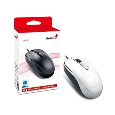 Genius DX-120 Mysz przewodowa, biała, 1200DPI