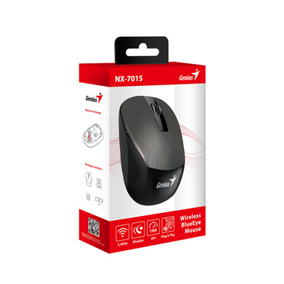 Genius NX-7015 Mysz bezprzewodowa, czekoladowy, 1600DPI