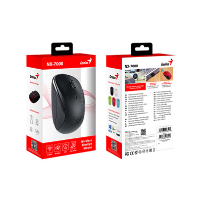 Genius NX-7000 Mysz bezprzewodowa, czarna, 1200DPI