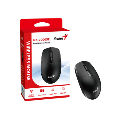 Genius NX-7000SE Mysz bezprzewodowa, czarna, 1200DPI