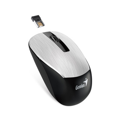 Genius NX-7015 Mysz bezprzewodowa, srebrna, 1600DPI