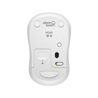 Logitech M240 SILENT BLUETOOTH MOUSE Mysz bezprzewodowa, biała, 4000DPI