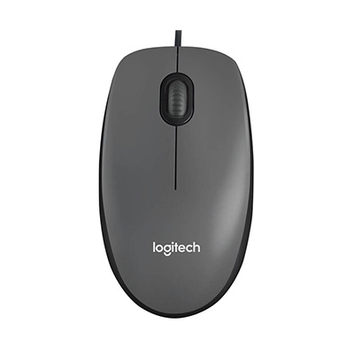 Logitech M90 Mysz przewodowa, szara, 1000DPI