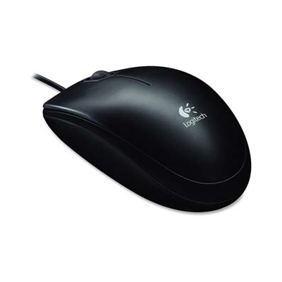 Logitech B100 Mysz przewodowa, czarna, 800DPI