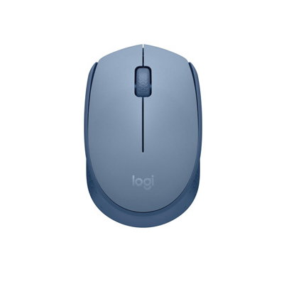 Logitech M171 Mysz bezprzewodowa, niebiesko-szara, 1000DPI