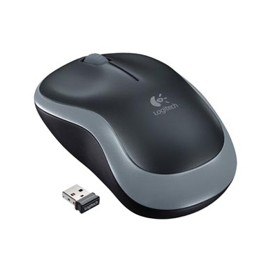 Logitech M185 Mysz bezprzewodowa, czarna, 1000DPI