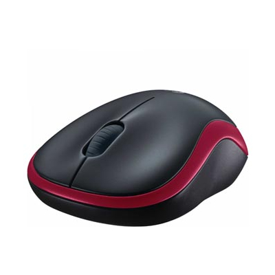 Logitech M185 Mysz bezprzewodowa, czerwona, 1000DPI