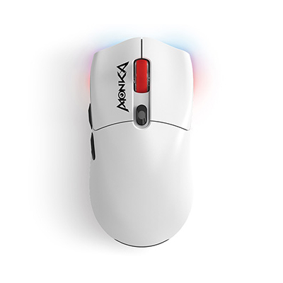 Marvo MONKA GURU Mysz biała, 26000DPI, Tri-Mode