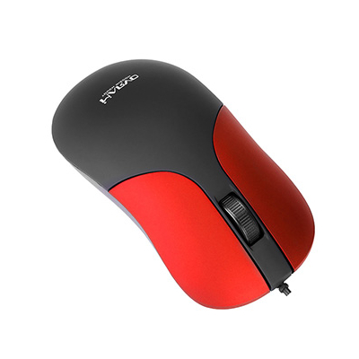 Marvo DMS002RD Mysz przewodowa, czarno-czerwona, 1200DPI