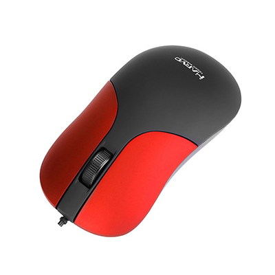 Marvo DMS002RD Mysz przewodowa, czarno-czerwona, 1200DPI