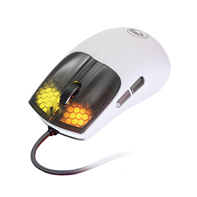 Marvo M727 Mysz przewodowa, biała, 12000DPI