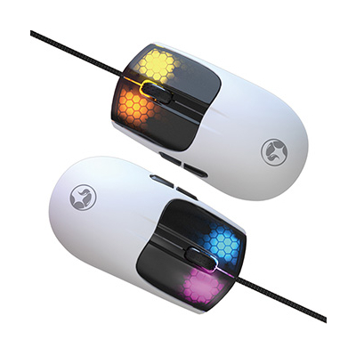 Marvo M727 Mysz przewodowa, biała, 12000DPI