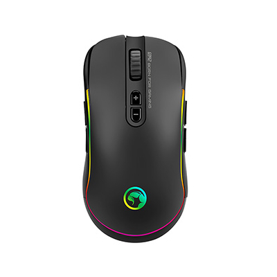 Marvo G942 Mysz przewodowa, czarna, 10000DPI, zdejmowana osłona boczna