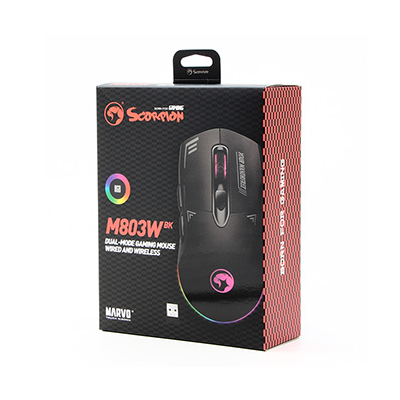 Marvo DUKE 20 Mysz bezprzewodowa, czarna, 4800DPI