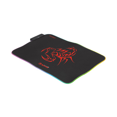 RGB Podkładka pod mysz, MG8, do gry, czarna, 350 x 250 mm, 3 mm, Marvo, podświetlenie RGB