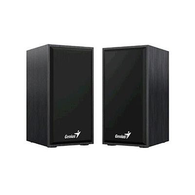 Genius głośniki SP-HF180, 2.0, 6W, czarne, regulacja głośności, drewniane, 150Hz-20kHz