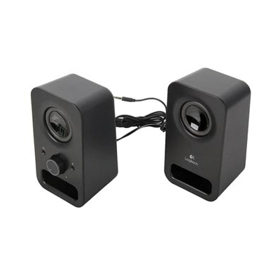 Logitech głośniki Z150, 2.0, 3W, czarne, regulacja głośności, przenośne, 150Hz-20kHz