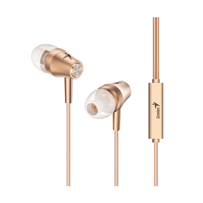 Genius HS-M360 słuchawki, przewodowa, złote, douszne typ 3.5 mm jack