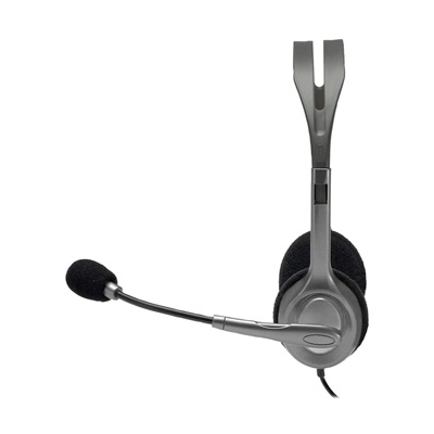 Logitech Stereo H110 słuchawki z mikrofonem, przewodowa, szara