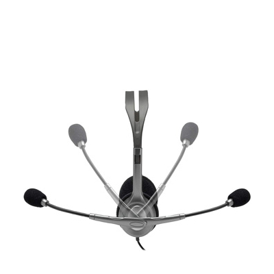 Logitech Stereo H110 słuchawki z mikrofonem, przewodowa, szara