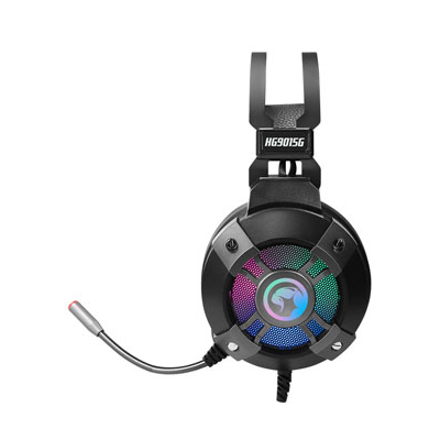 Marvo HG9015G słuchawki z mikrofonem, przewodowa, czarna, 7.1 (virtual), USB