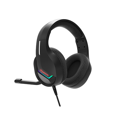 Marvo TACTIC 40 słuchawki z mikrofonem, przewodowa, czarna, 2.0, podświetlane, USB