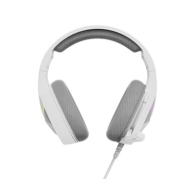 Marvo TACTIC 40 słuchawki z mikrofonem, przewodowa, biała, 2.0, podświetlane, USB