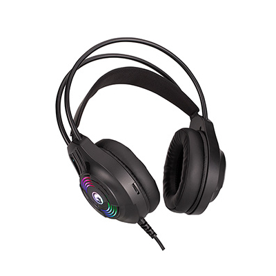 Marvo H8326 słuchawki z mikrofonem, przewodowa, czarna