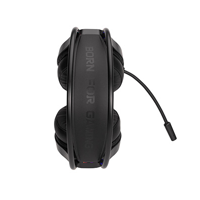 Marvo H8326 słuchawki z mikrofonem, przewodowa, czarna