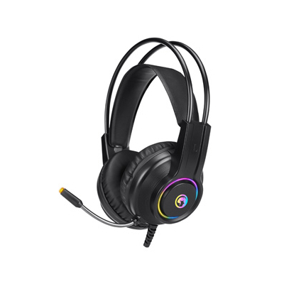 Marvo HG8935 słuchawki z mikrofonem, przewodowa, czarna, podświetlona, USB