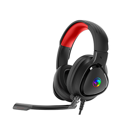 Marvo HG8958 słuchawki z mikrofonem, przewodowa, czarna, do gry, 3.5 mm jack + rozdvojka + USB