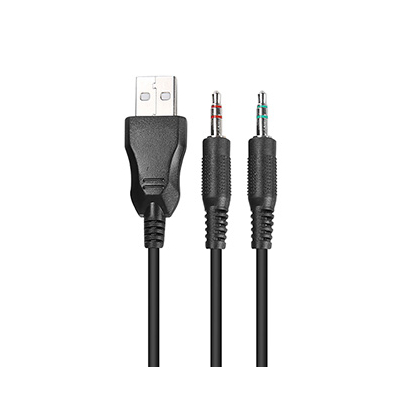 Marvo HG8901 słuchawki z mikrofonem, przewodowa, czarna, USB