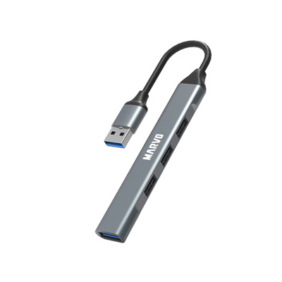 USB (3.0) hub 4-port, UH-ATC01, metalowy, Marvo