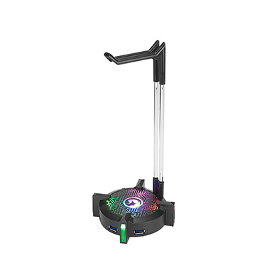 Marvo HZ-04 Podświetlany stojak na słuchawki, czarny