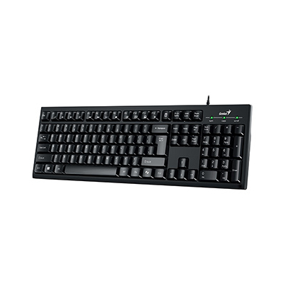 Genius KM-100SE COPILOT zestaw klawiatura przewodowa (USB) CZ/SK, czarna z optyczną myszką