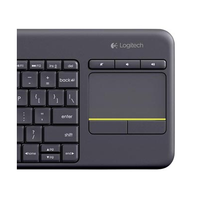 Logitech K400 Plus klawiatura bezprzewodowa CZ/SK, czarna
