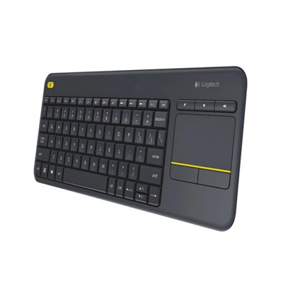 Logitech K400 Plus klawiatura bezprzewodowa US, czarna