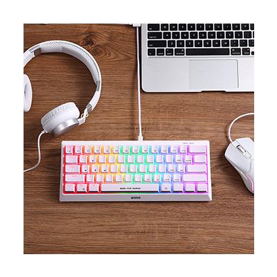 Marvo HECATE 61R klawiatura przewodowa (USB) US, biała mechaniczna