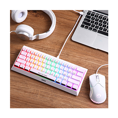 Marvo HECATE 61R klawiatura przewodowa (USB) US, biała mechaniczna