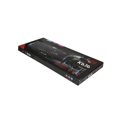 Marvo K636 klawiatura przewodowa (USB) US, czarna