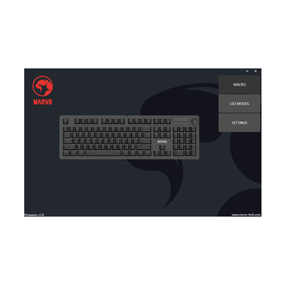 Marvo KG954 EN klawiatura przewodowa (USB) US, czarna mechaniczna